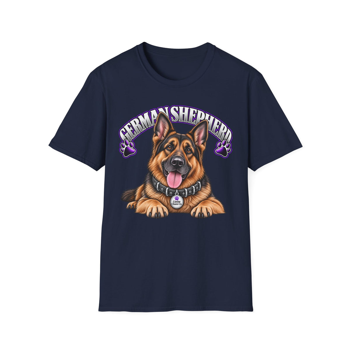 German Shepherd T-Shirt — Cute Cartoon Pup Design ("German Shepherd")