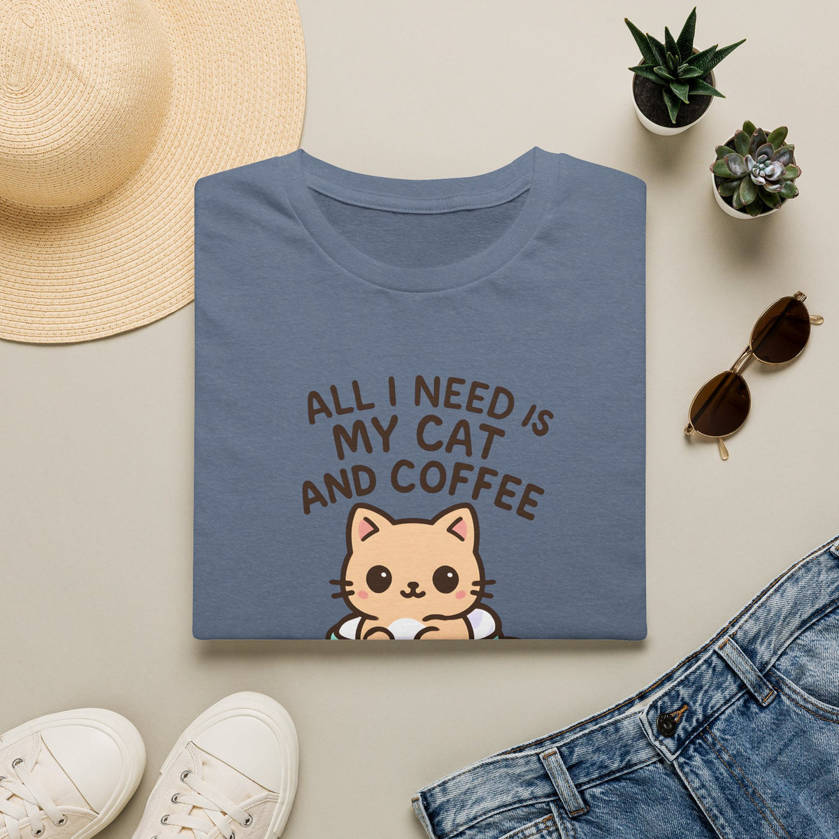 Cat in Coffee Cup T-Shirt