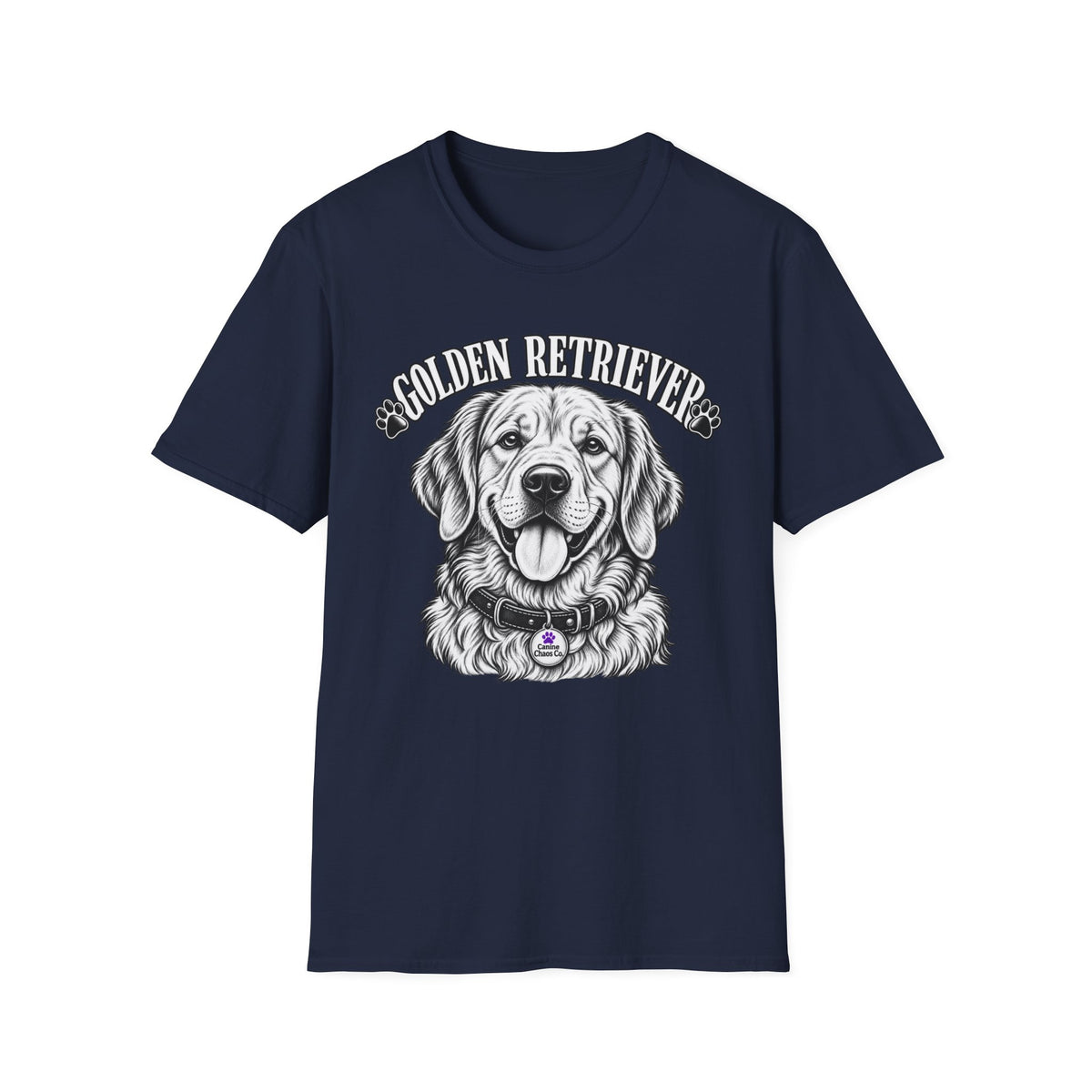 Golden Retriever T-Shirt — Vintage Dog Portrait Tee