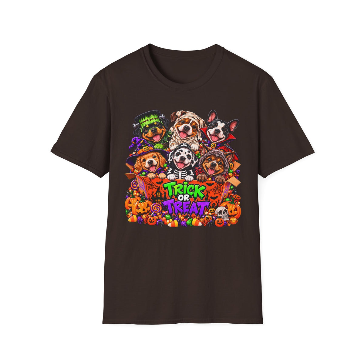 Halloween Dogs T-Shirt — Cute Trick or Treat Puppy Costume Tee