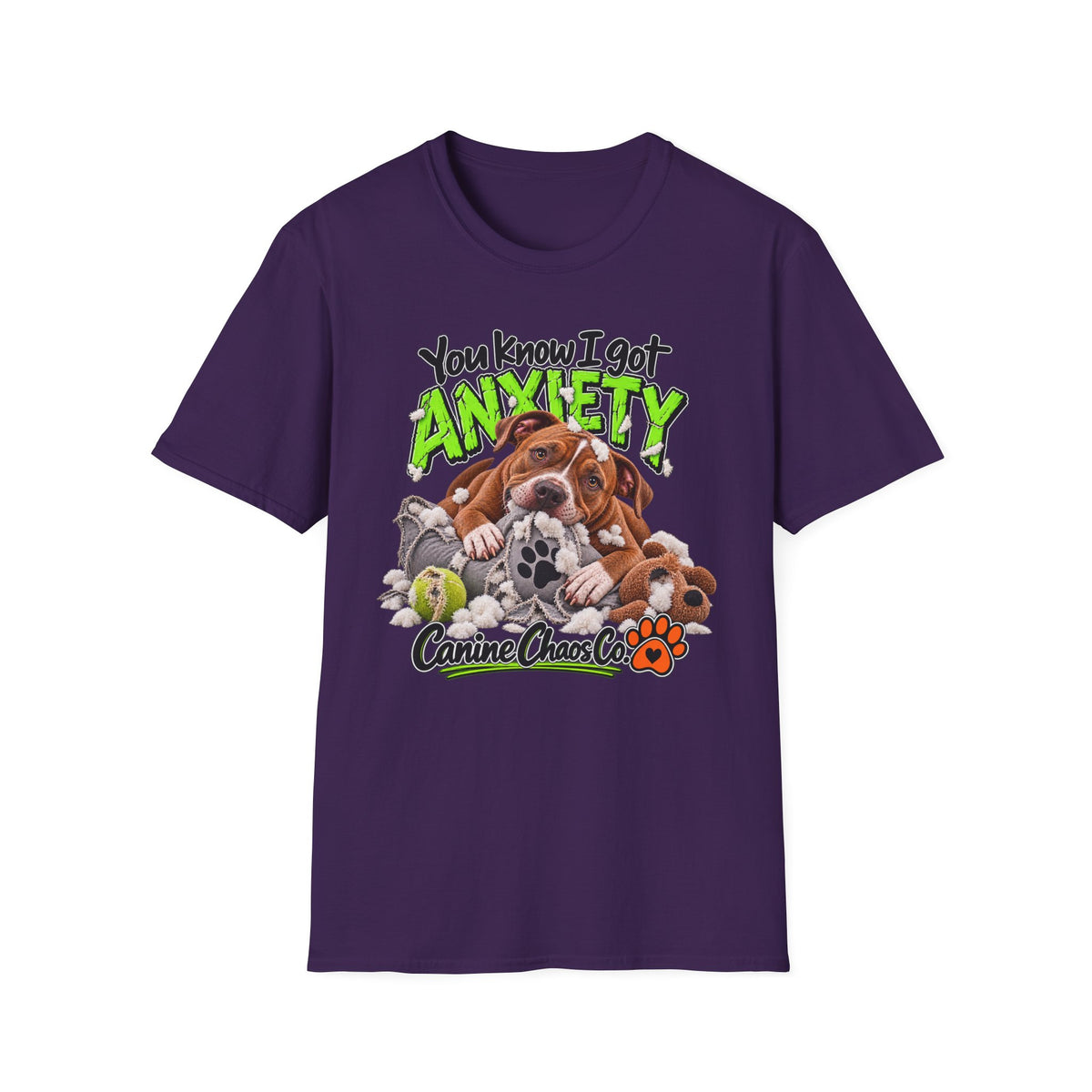 Anxiety Dog T-Shirt — "You Know I Got Anxiety" Cute Puppy Graphic Tee
