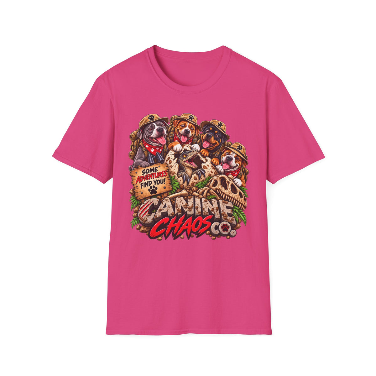 Cairn Chaos Co. Graphic T-Shirt — Cute Cairn Terrier Dog Adventure Design (Somewhere You’ll Find You)