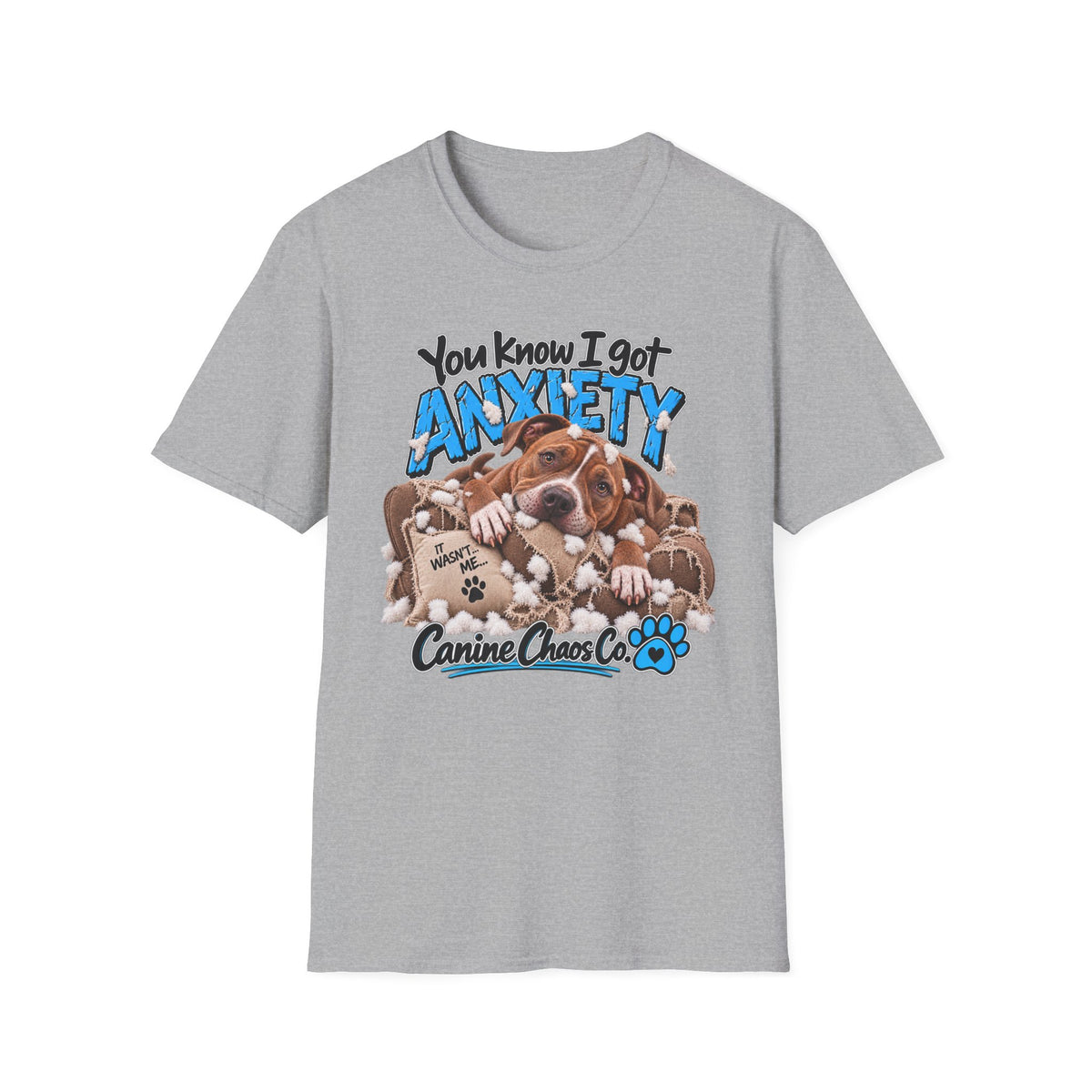 Dog Anxiety T-Shirt — "You Know I Got Anxiety" Cute Basset Hound Design
