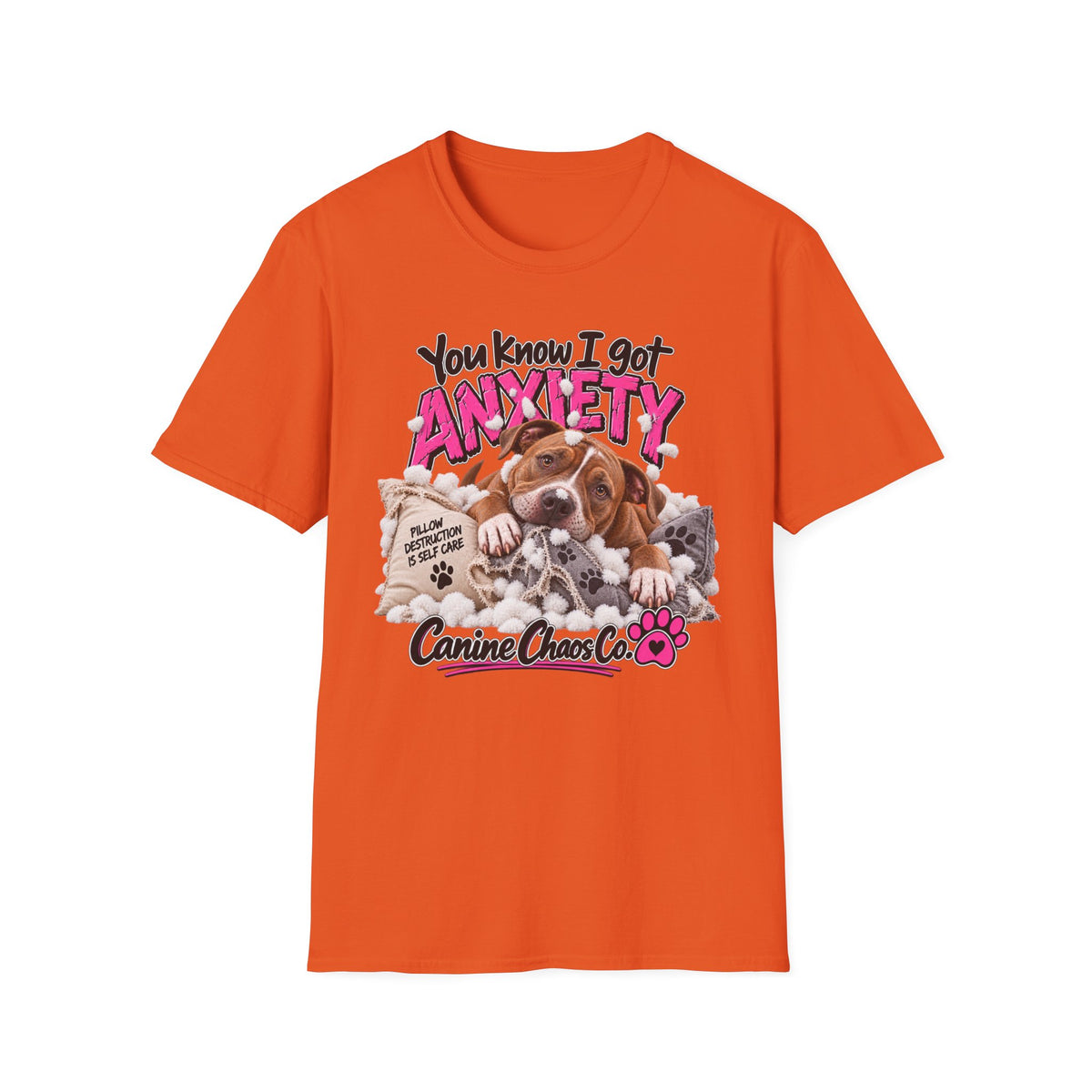 You Know I Got Anxiety Puppy T-Shirt — Funny Dog Anxiety Graphic Tee