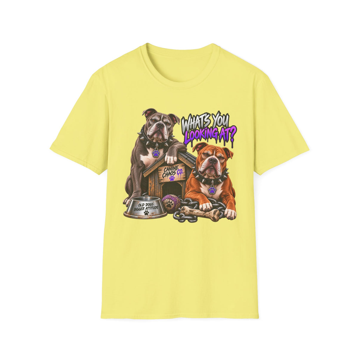 Bulldog "What's You Looking At?" T-Shirt