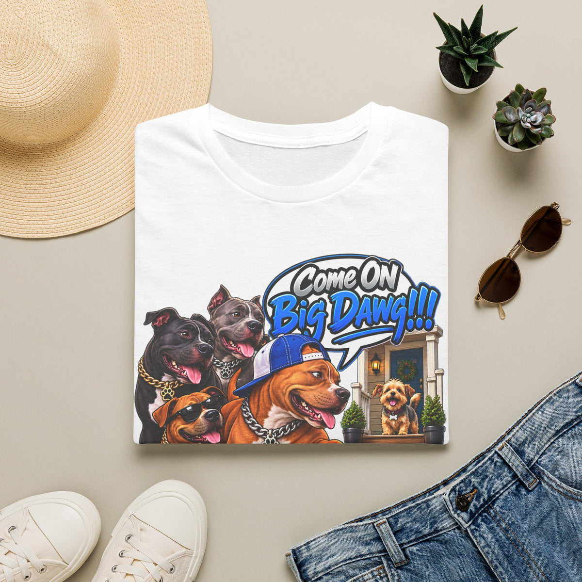 “Come On Big Dawg!!!” Dog Pack Graphic T-Shirt