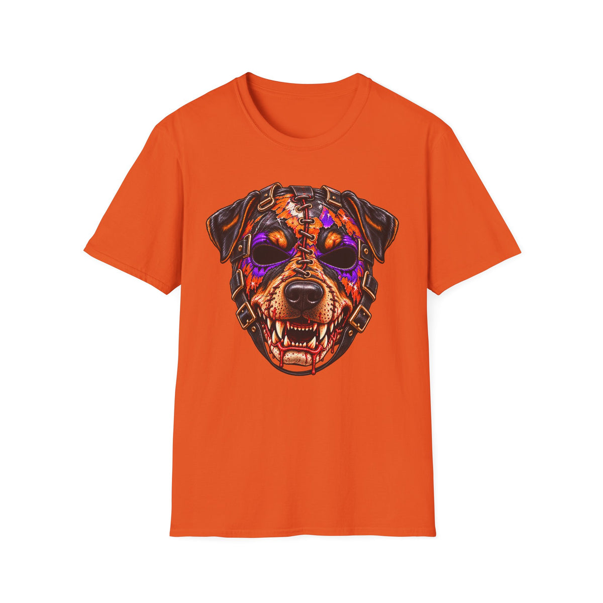 Horror Rottweiler Skull T-Shirt