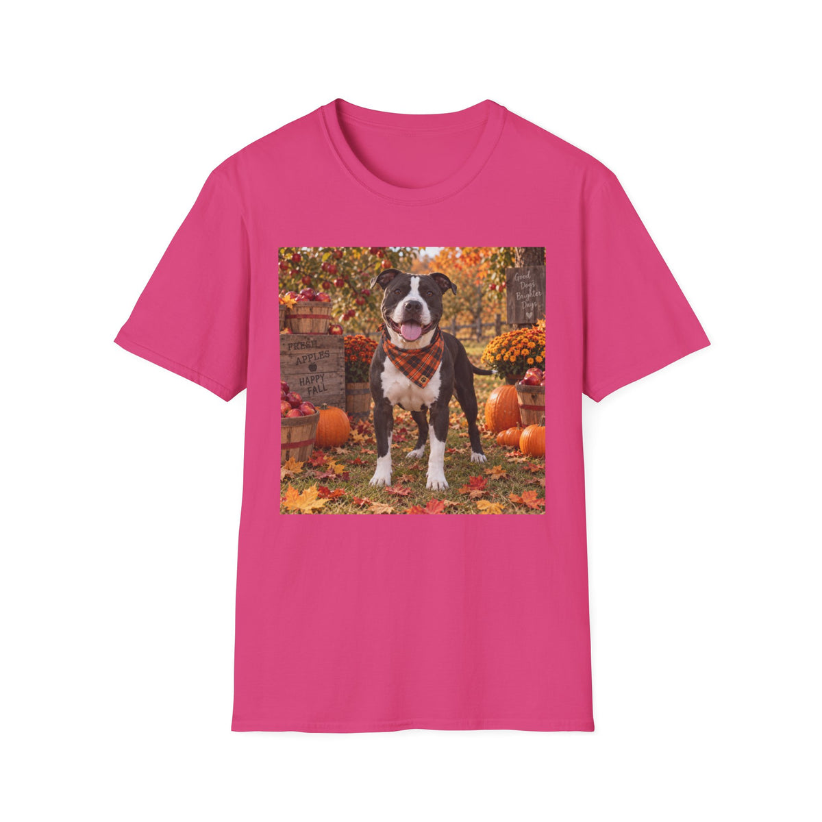 Autumn Pup Tee – Fall Dog Pumpkin Patch T-Shirt