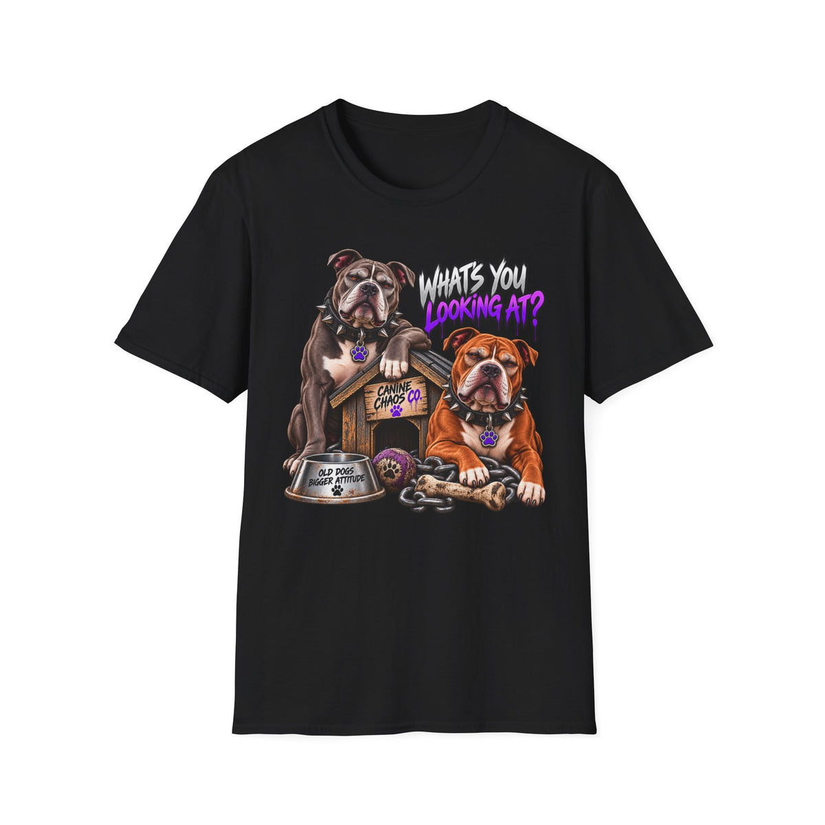 Bulldog "What's You Looking At?" T-Shirt