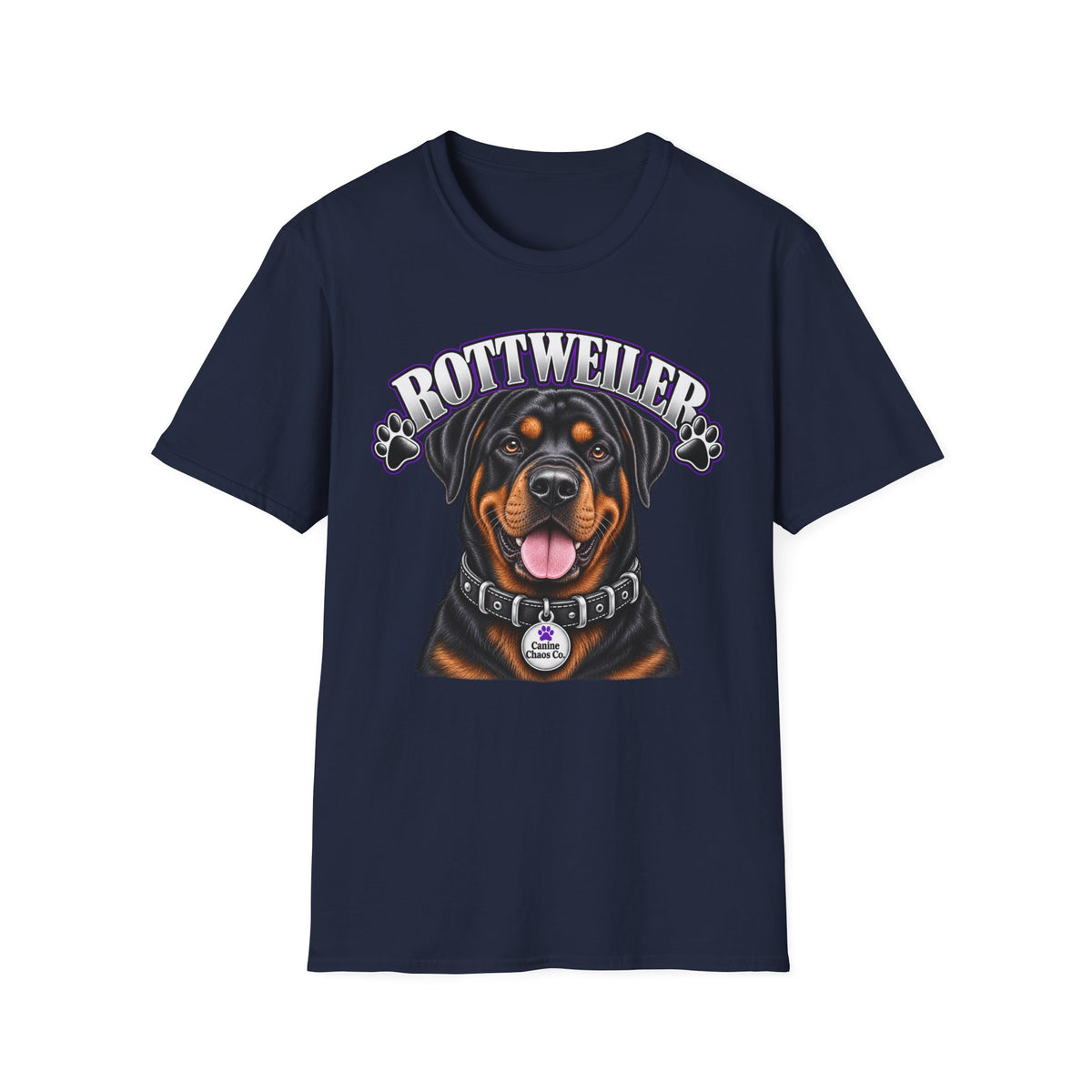 Rottweiler Dog T-Shirt — Cute Portrait "Rottweiler" Graphic Tee for Pet Lovers