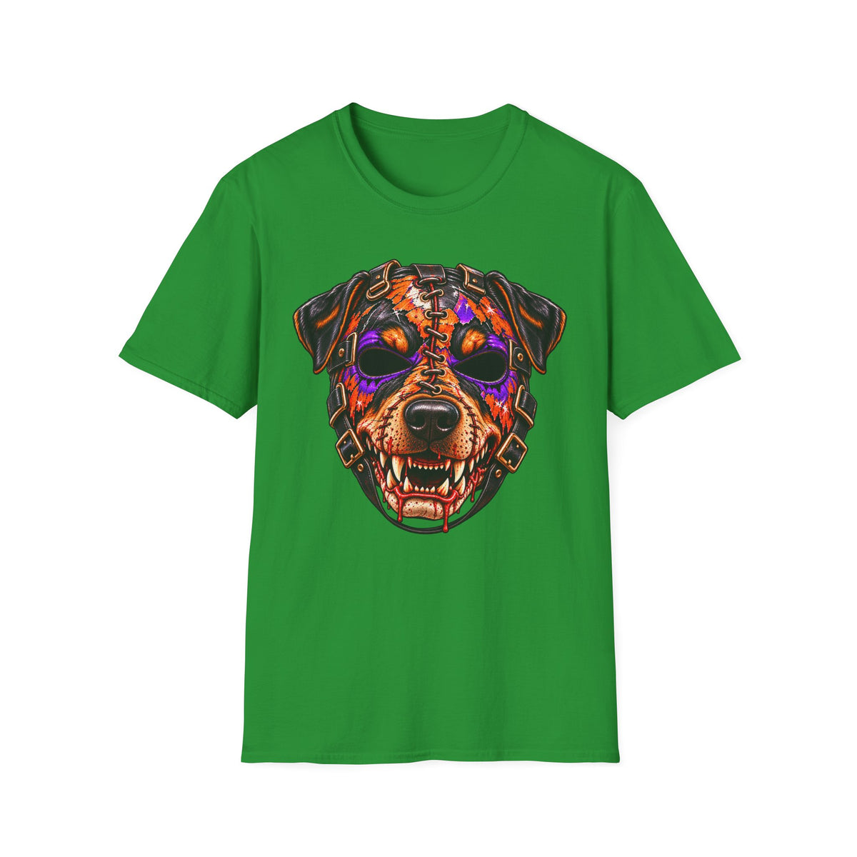 Horror Rottweiler Skull T-Shirt