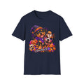 Halloween puppy T-Shirt — Cute Witch Dog with Pumpkins & Skulls