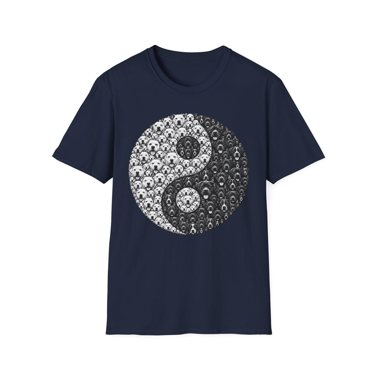 Yin Yang Pit Bull Tee — Goth Yin-Yang Skull T-Shirt
