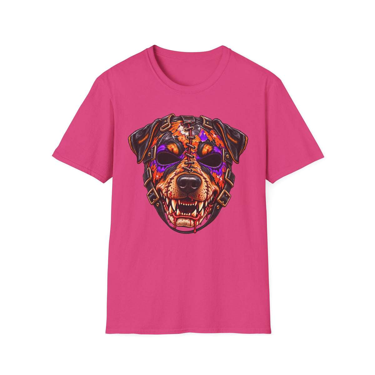 Horror Rottweiler Skull T-Shirt