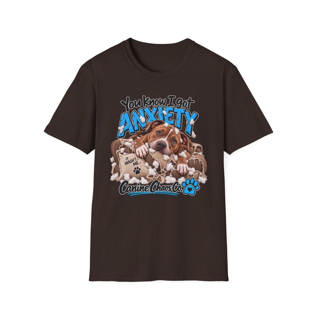 Dog Anxiety T-Shirt — "You Know I Got Anxiety" Cute Basset Hound Design