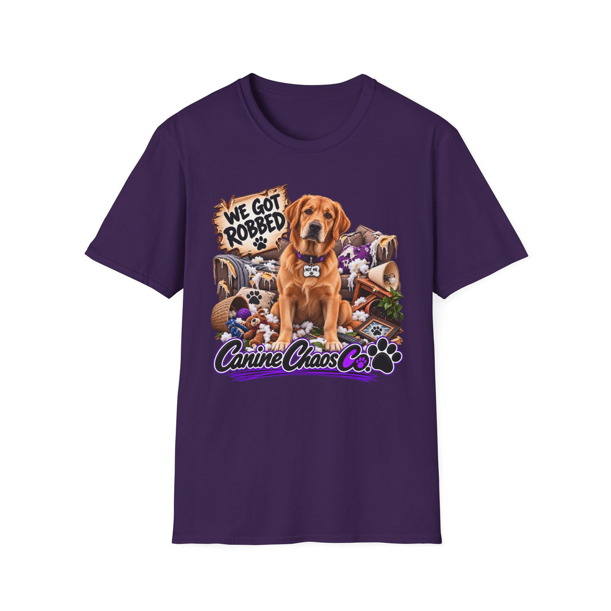 Canine Chaos Co. "We Got Robbed" Dog T-Shirt