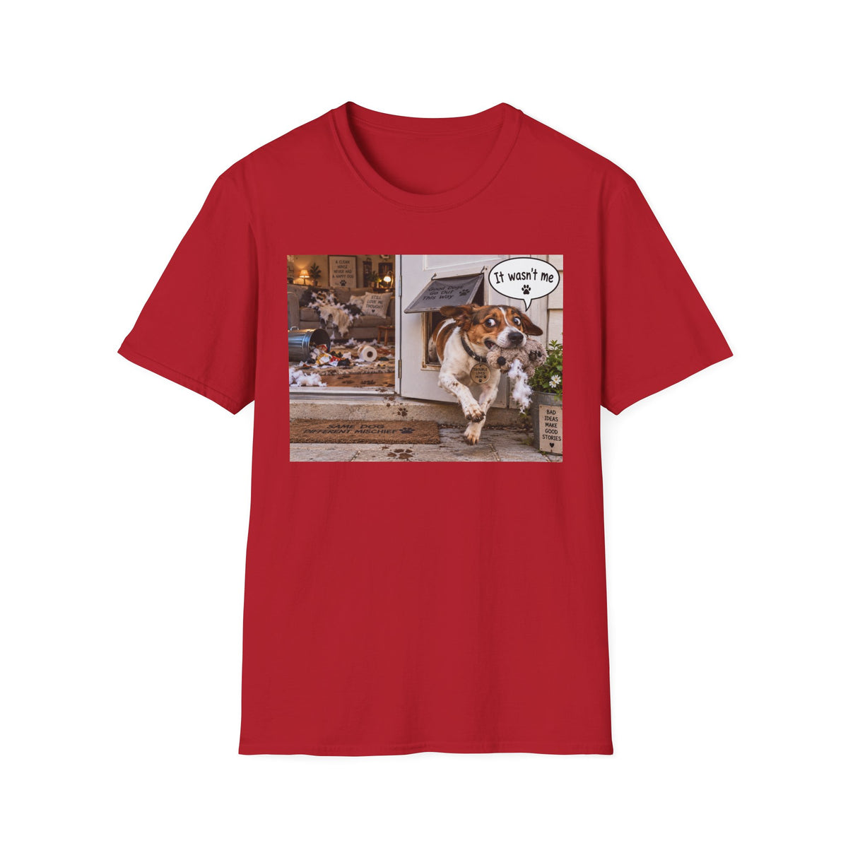 Dog Escape T-Shirt — Funny "It Wasn't Me" Pet Shirt