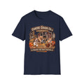 Canine Chaos Co. Fall Dogs T-Shirt — "Chasing Fun Since Forever"