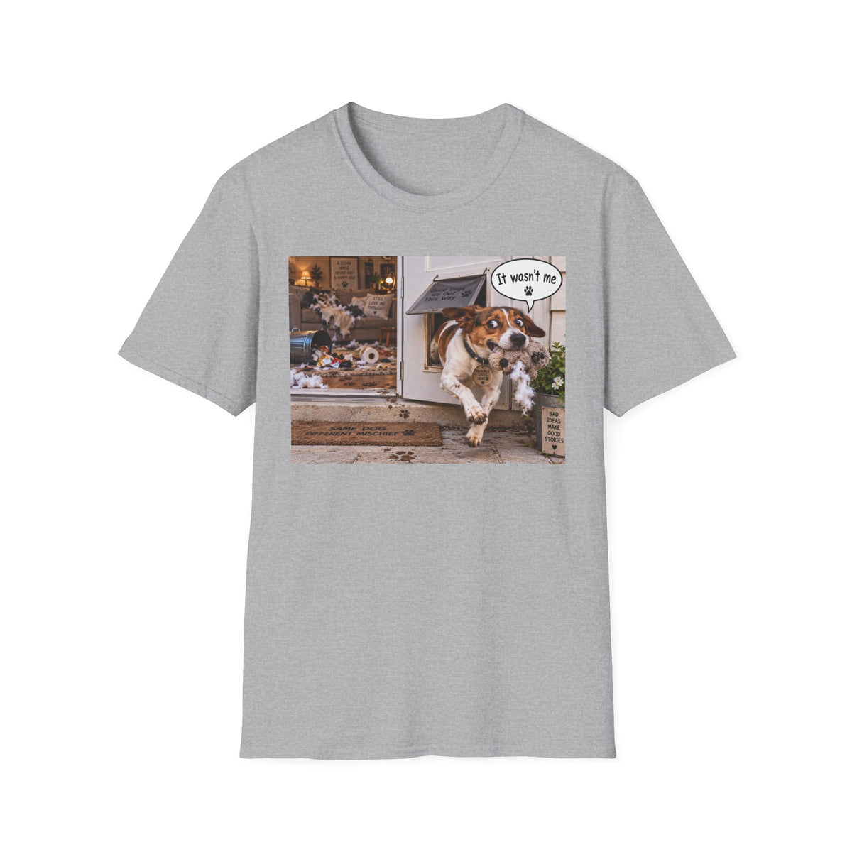 Dog Escape T-Shirt — Funny "It Wasn't Me" Pet Shirt