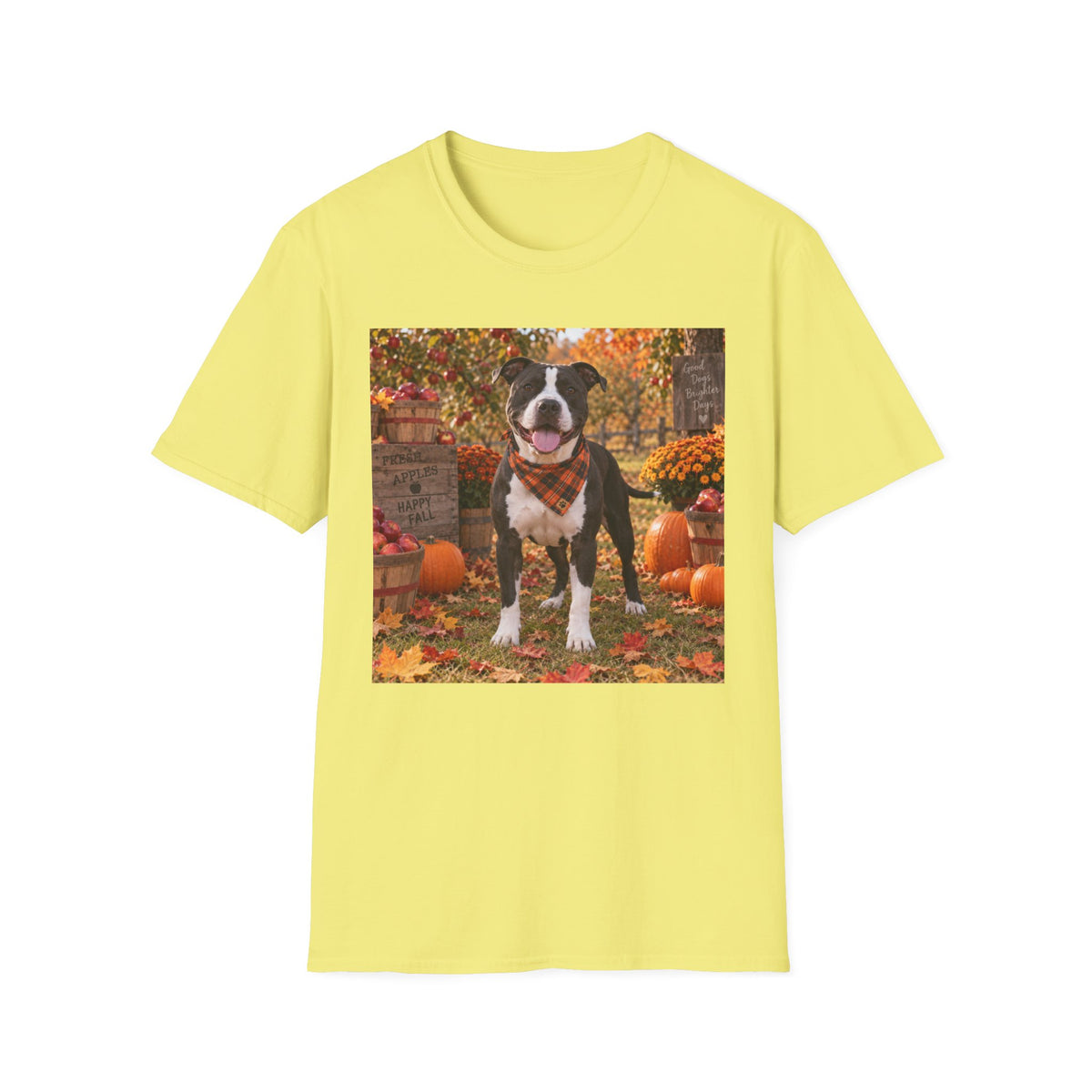 Autumn Pup Tee – Fall Dog Pumpkin Patch T-Shirt