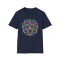Psychedelic Sun Dog T-Shirt — Colorful Mandala Canine Graphic Tee
