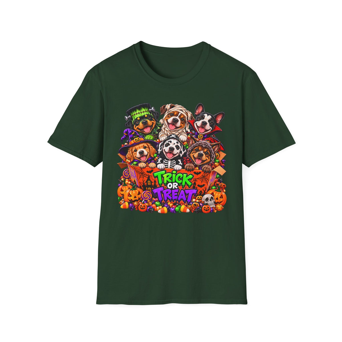 Halloween Dogs T-Shirt — Cute Trick or Treat Puppy Costume Tee
