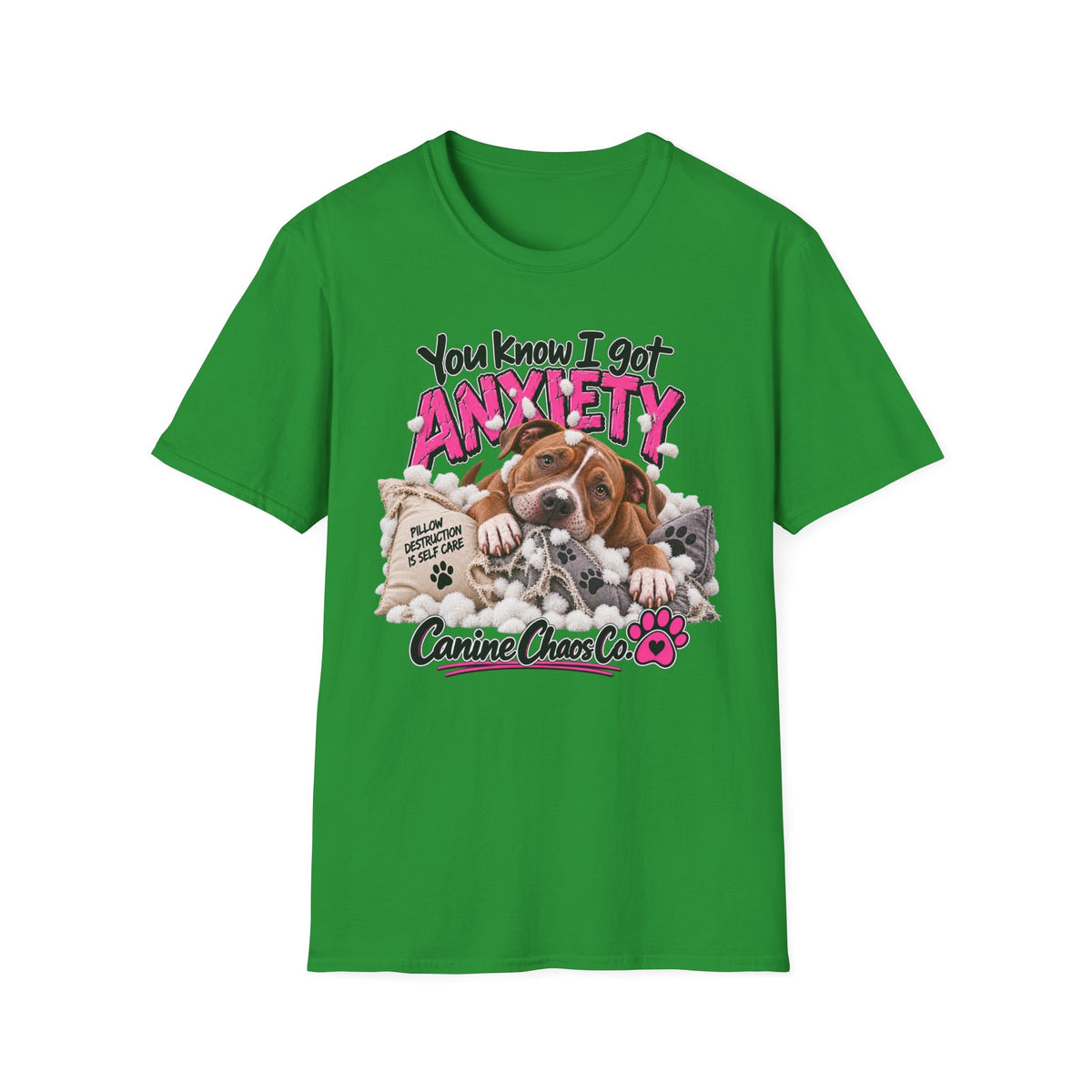 You Know I Got Anxiety Puppy T-Shirt — Funny Dog Anxiety Graphic Tee